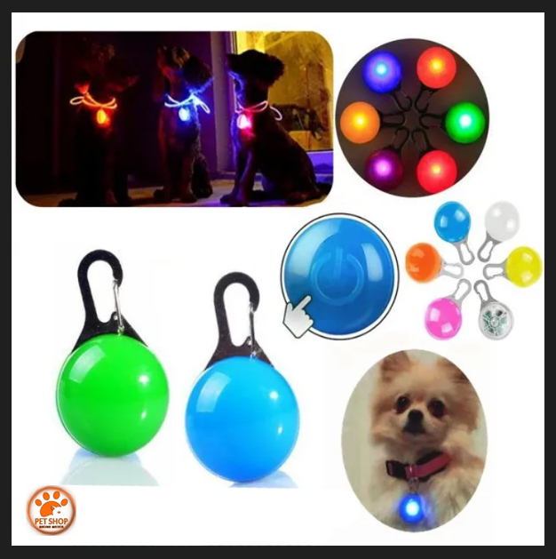Luz LED para coleira para cães/gatos - R$ 25